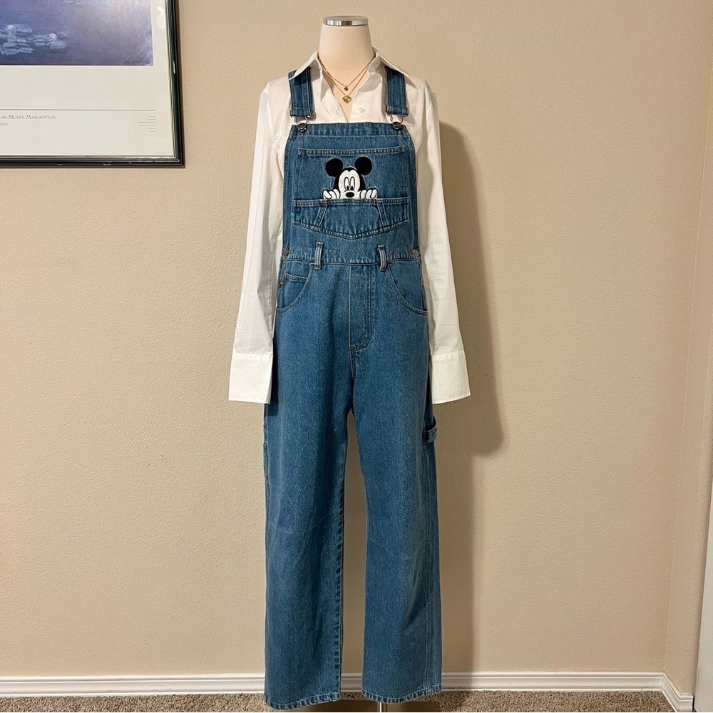 ❌SOLD❌ Vintage Mickey Mouse Denim Carpenter Overalls